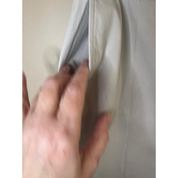 Lafayette 148 New York Beige Flat Front Cropped Dress Pants High Rise Size 12 - Picture 9 of 10